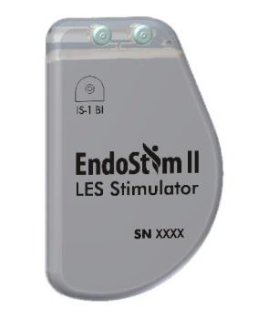 Bild 2 EndoStim II-LESstimulator Bild 3 IPG-huvudkontakt Den programmerbara IPG:n kommunicerar med den externa programmeraren via