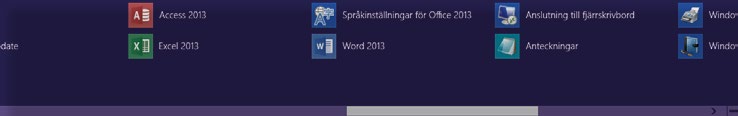 3 Skrivbordet Starta skrivbordsprogram När skrivbordet är aktivt kan du starta program som finns på skrivbordet eller i aktivitetsfältet.