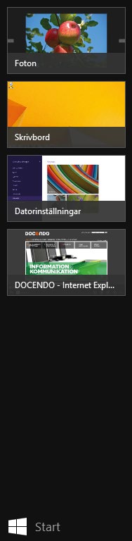 2 Appar Visa öppna appar I stället för att bläddra igenom alla öppna appar kan du visa en lista med de senast använda apparna.