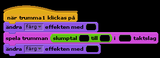 Gör din egen knapp. Välj Drum ifrån Thingmappen.