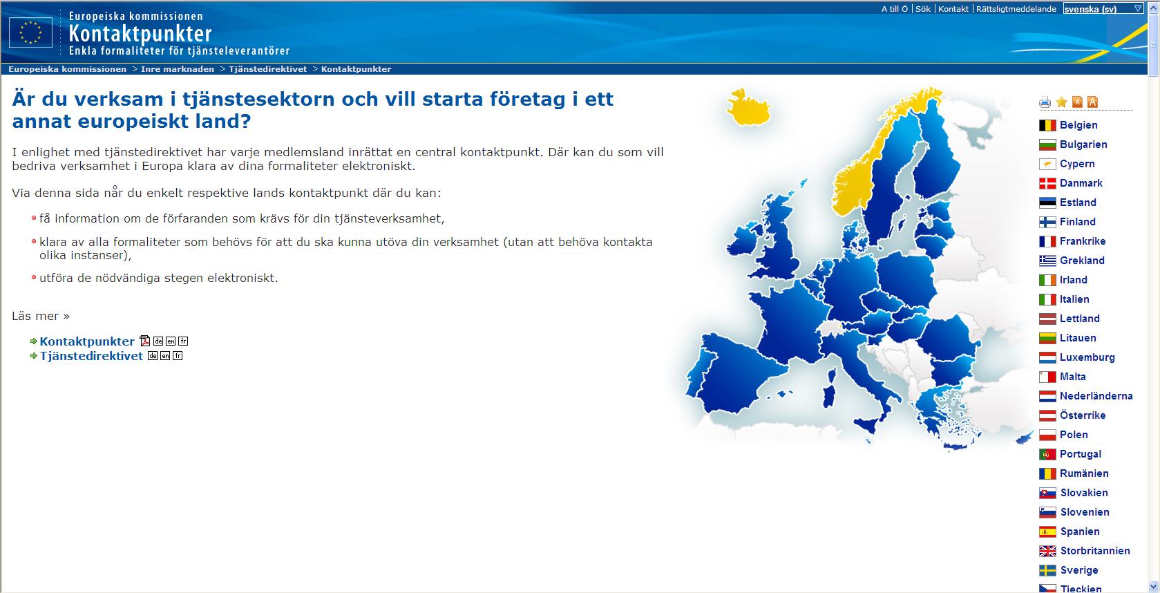 KONTAKTPUNKTEN FÖR TJÄNSTER STEG FÖR STEG!