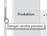 Arbeta med styrkort Mappar - trädstruktur När ett styrkort är valt visas en mappstruktur nedtill till vänster som har samma namn som perspektiven i det aktuella styrkortet.