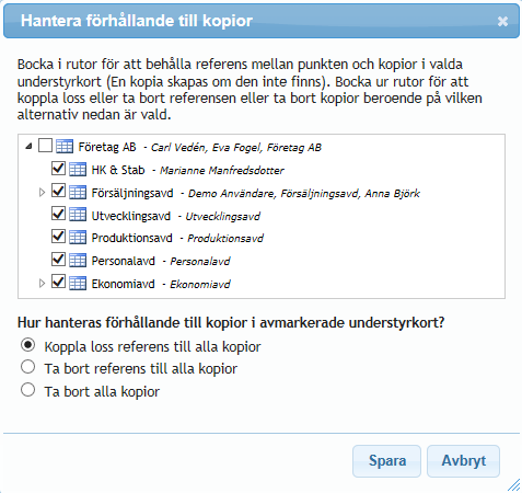 Punkter ett fönster med den extra information visas på skärmen. 6.