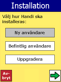 Tryck in knapparna 1, 9 och 3 och håll dem intryckta. Tryck kort på Reset-knappen med hjälp av pekpennan. Håll kvar knapparna 1,9 och 3 intryckta tills ipaq hx2190 startar om. 2.