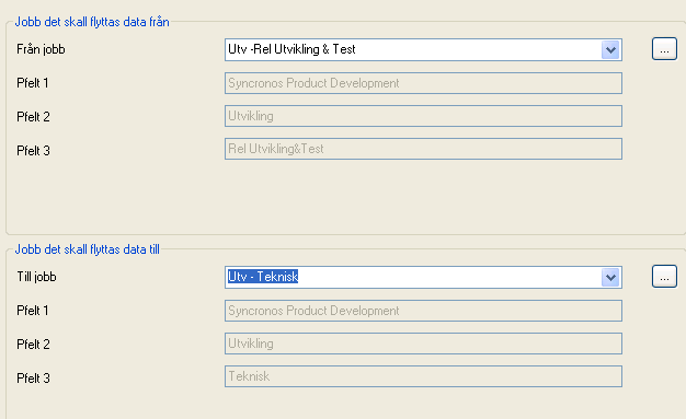 Hämta jobb utan resultat, men inte de med status planlagt; Väljer man denna kommer du genom att trycka på Hämta att få upp alla jobb som har en annan status än planlagt.