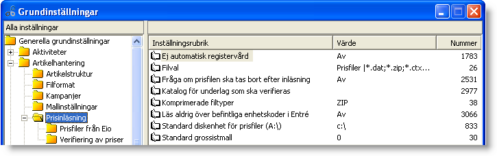 Kampanjer 2398. Om du aktiverar denna inställning hanteras endast kampanjer av det äldre formatet. Detta kan endast vara giltigt om du fortfarande använder den äldre kampanjhanteringen (före 2005).