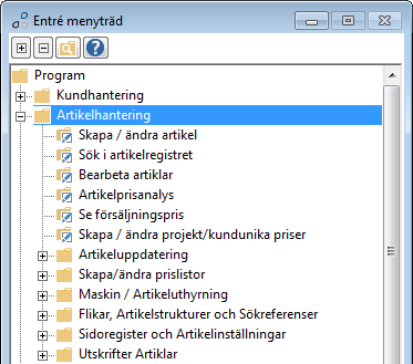 Artikelhantering Artiklar För företag i entreprenad- och installationsbranscherna är artikelhanteringen av största vikt.