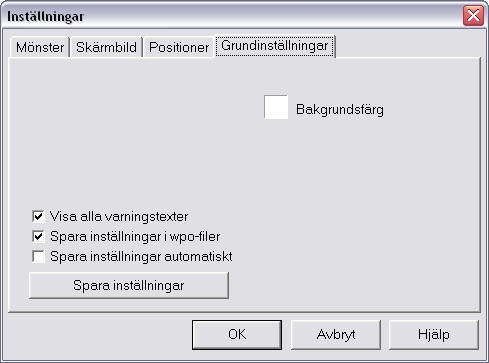 Enligt svensk tradition blir valen på Skärmbild och Positioner följande: Solvnotan placeras under bindemönstret. Solvningen börjar från höger Trampa 1 ligger till höger. Första inslaget är längst ner.