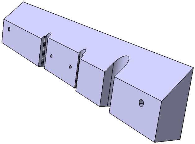 Träregel Som man kan se på skissen till förslag 4 så är det en träregel framför själva plåtpanelen som håller uppe skåpet.