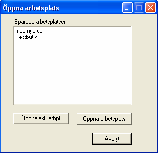 1.2 Arbeta med schemaläggaren För att börja arbeta med Schemaläggaren, välj antingen att skapa en ny arbetsplats (se figur 8, 9) eller öppna en befintlig (se figur 6, 7). 1.2.1 Öppna en befintlig