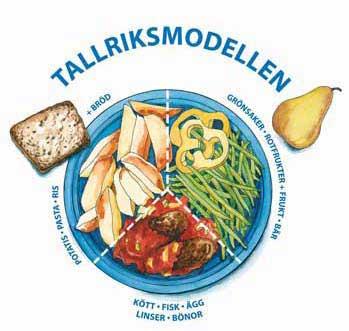 Del ett består av potatis, pasta eller ris + bröd.