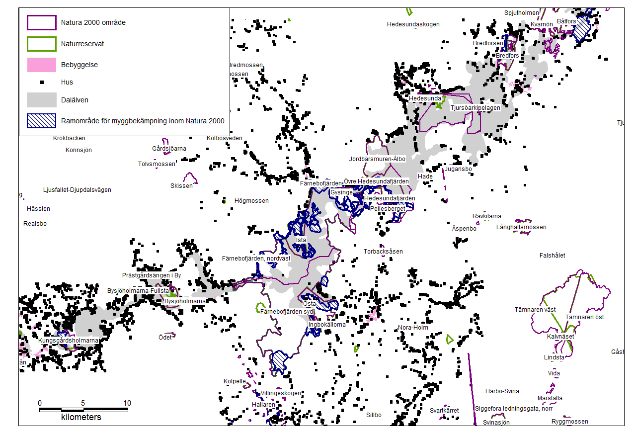 Karta 2: Översikt av Natura 2000-områden