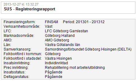 Klicka på knappen med ikonen för nytt fönster för att öppna rapporten i ett nytt fönster i din webbläsare.