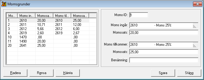 Startguide - Moms tillkommer (Res) Ända från Rebus barndom har man bara kunnat arbeta med Moms ingår i resebyrå-modulen och Arrangörs-modulen.