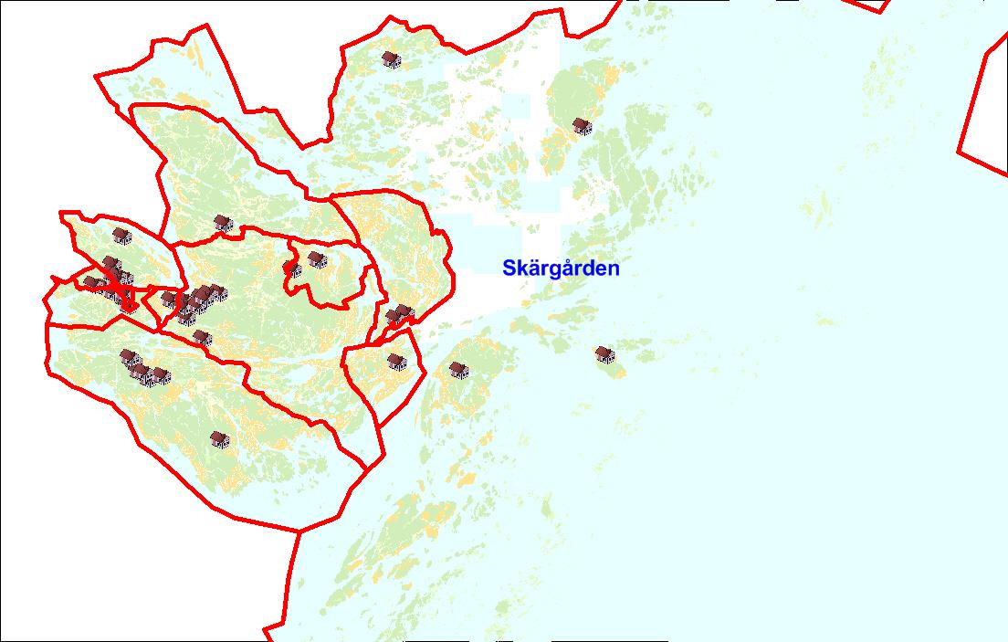 Skärgården Förskolor Uppskattat platsantal Skärgårdsfsk 6 Totalt 6 Antal platser Skärgården 8 7 6 5 4 3 2 1 6 17 15 6 7 65