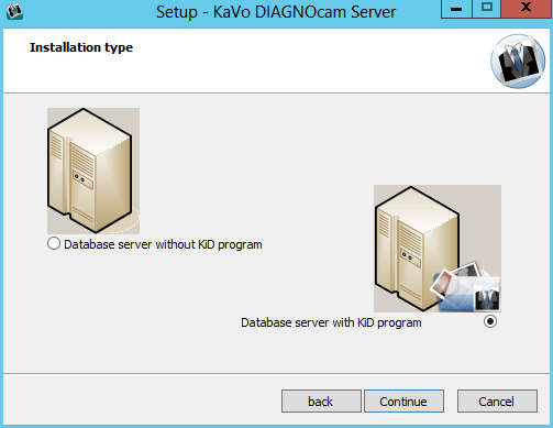 4 Idrifttagning 4.2 Programinstallation En databasserver kan installeras utan DIAGNOcam-programmet.