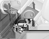 Förvaring 61 Mugghållare Ta bort mugghållaren Främre mugghållare Mugghållare finns i mittkonsolen mellan framsätena.