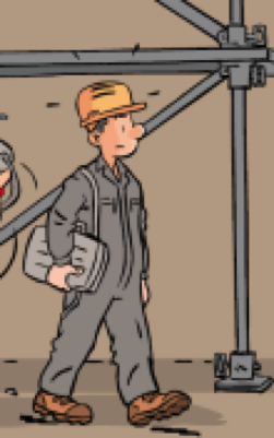 PÅ EN BYGGARBETSPLATS NYINSTALLATION Risk att träffas av fallande föremål kan uppstå när man rör sig i närheten av en byggställning om någon som arbetar på ställningen tappar verktyg eller