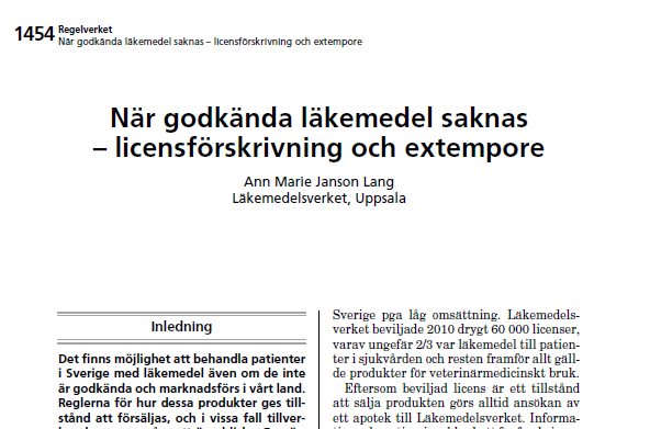 Licensförskrivning och