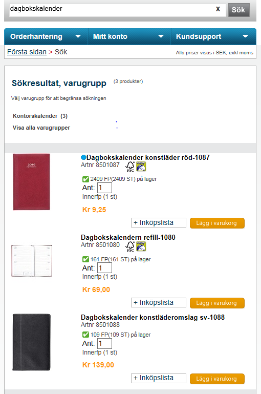 Webbutik Ramavtalsartiklar