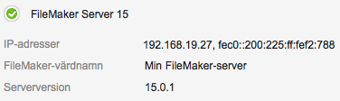 Nästa steg Nu när du har distribuerat FileMaker Server kan du komma igång med din nya programvara. 1.