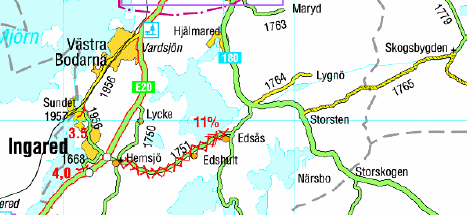 ra04s 2010-05-18 Vägdagvatten Oförbränt bränsle och bränslespill Inom Färgensjöarnas tillrinningsområde finns ett flertal vägar av varierande storlek, se Figur 4.