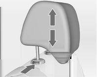 34 Stolar, säkerhetsfunktioner Nackstöd på framsätena Det finns två olika typer av nackskydd för framsätena, beroende på bilens utrustning: Inställning i höjd- och djupled Inställning endast i