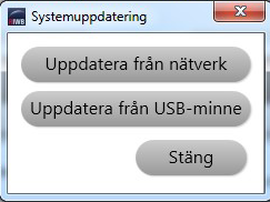 9. Ändra maskinens inställningar Uppdatera ditt system Du kan uppdatera systemversionen genom att trycka på Administratörsinställningar.