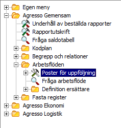 104 (112) 4. Klicka på Översikt för att se grafiskt hur fakturan har gått genom flödet De olika symbolerna och färgerna visar status.