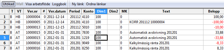 63 (112) 4.1.6 Kommandot Filter Med hjälp av kommandot Filter kan du utföra sökningar i princip på samma sätt som i ovanstående exempel.