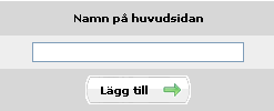 Startsidan Klicka på Sidor och sedan Startsidan om du vill redigera text, bilder m.m. på den publika startsidan på din webbplats.