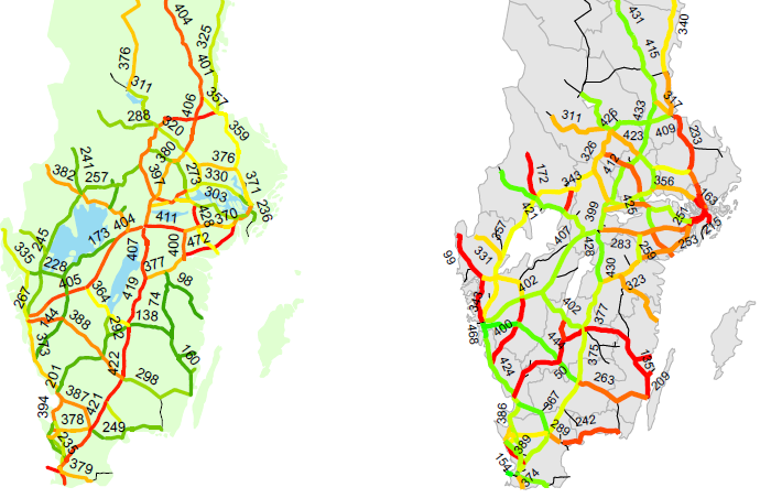 alltså viss möjlighet att öka kapaciteten i järnvägssystemet utan att godstågen blir fler genom att göra godstågen längre.