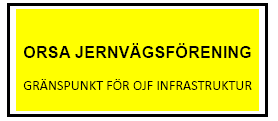 3.2 Beskrivning av infrastrukturen i Orsa Spåranläggningen i Orsa.