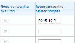 Redan sparade anteckningar visas i datumordning med datum och uppgift om vem som gjort anteckningen.