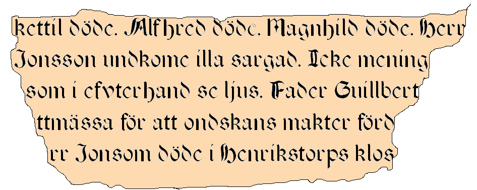 Ett par patruller återfann en del hiostoriska dokument som visade sig vara bitar av den gamla Henrikskrönikan ifrån 15- och 1600-talet.