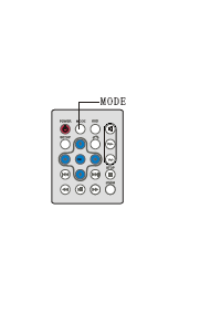 GRUNDLÄGGANDE ANVÄNDNING Inställningar (Ljusstyrka/Kontrast/Färg/TFT skärm/tft bakvänd/av ut/in (valfritt) Tryck på MODE/Inställningar knappen (på fjärrkontrollen) för att välja den inställning du