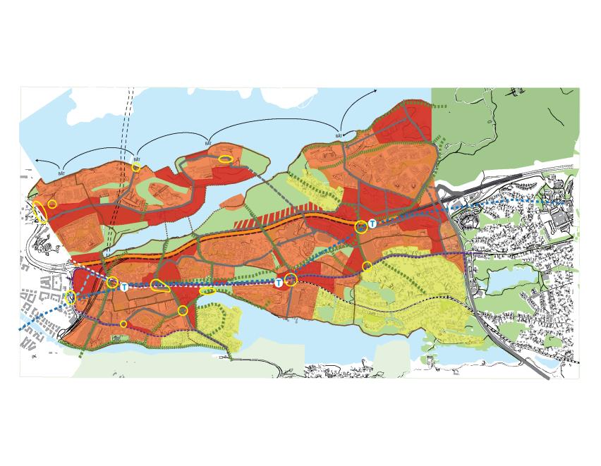 Stadsplaneringen ska skapa goda urbana lokaliseringsförutsättningar Analysera och påverka marknadens drivkrafter ur ett lokaliserings- och investerarperspektiv.