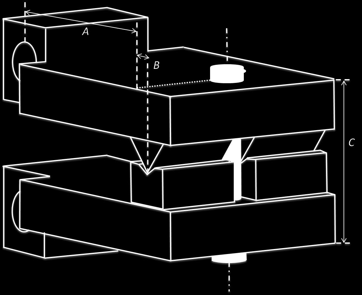 Appendix A Uppställningens dimensioner i böjprovning.