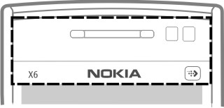 Komma i gång 11 10 Strömbrytare 11 Laddningskontakt 12 Nokia AV-kontakt (3,5 mm) 13 Micro-USB-kontakt 14 Volym-/zoomknapp 15 Kameralins 16 Låsknapp 17 Avtryckare 18 Mikrofon 19 Kamerablixt 20