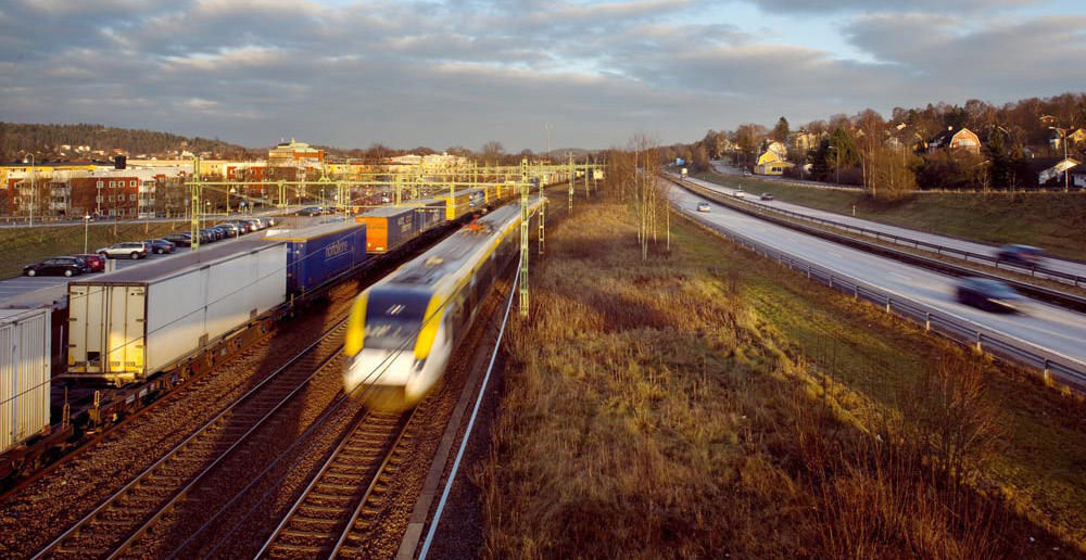 Godstrafik Västra stambanan är ett av de viktigaste godsstråken i det nationella transportsystemet.