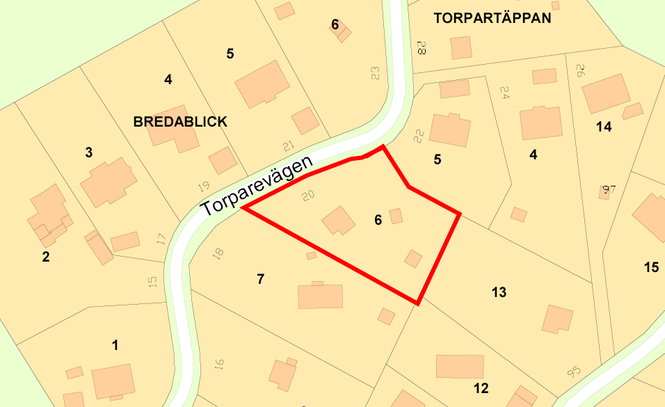 Översiktsplan Planområdet pekas ut i kommunens översiktsplan som befintligt bebyggelseområde.