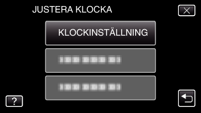 Komma igång Inställning av klockan STÄLL IN DATUM/TID!