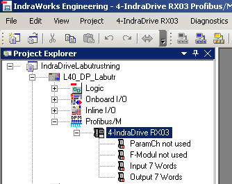 Längden på det som skickas kan läsas i P-0-4071 Dra in Output och lägg den under ParamCh. Välj rätt antal ord.