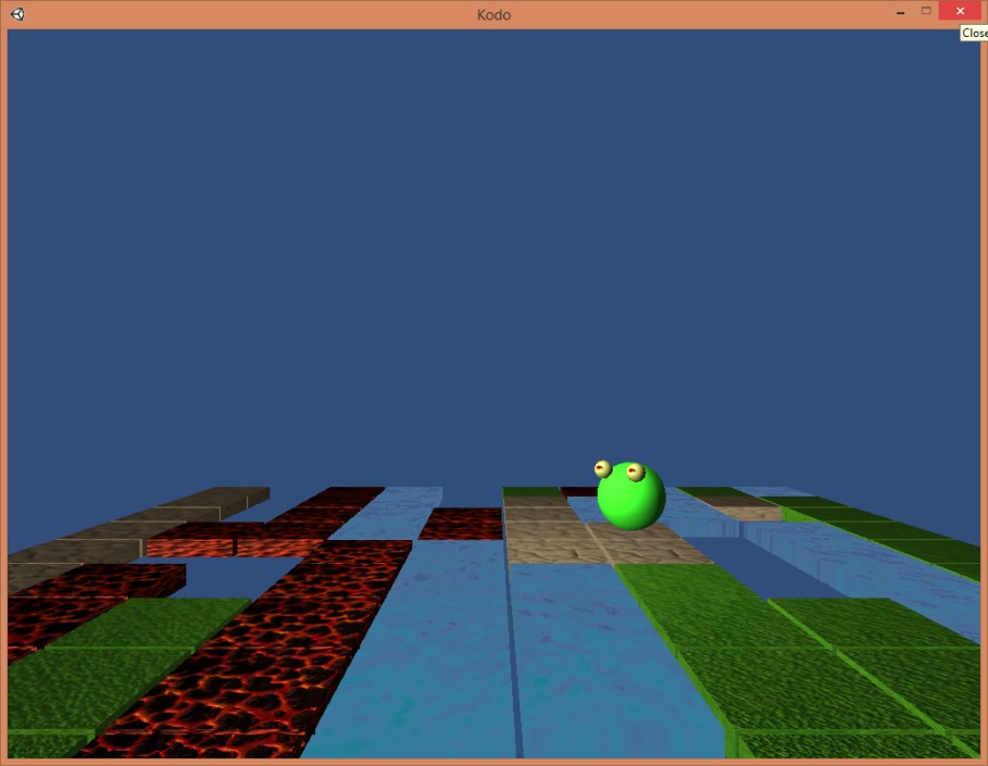 Figur 15: Tidig version av en Kodo-prototyp i Unity 3D