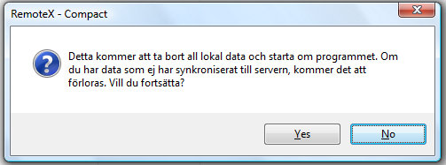 Rensa lokal data När du öppnar befintligt eller skapar nytt på din klient lagras den även lokalt. All lokal data kommer att finnas kvar tills dess du rensar densamma.