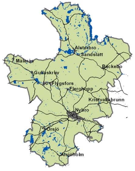 Inledning Nybro kommun har ca 19 700 invånare. Under 2012 antog kommunfullmäktigen vision om att Nybro kommun år 2030 har 25 000 invånare.