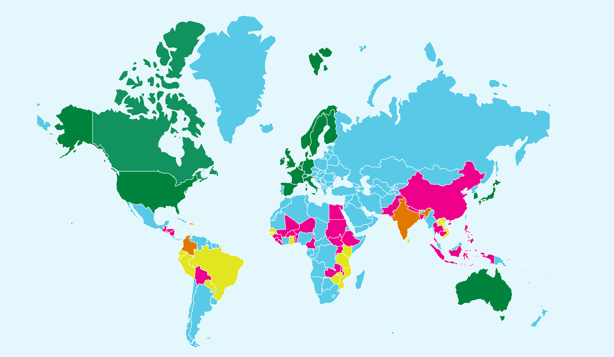 Plan International har sitt huvudkontor i Storbritannien. Man har också representationskontor till FN i Genève och New York, till EU i Bryssel och till Afrikanska Unionen i Addis Abeba.