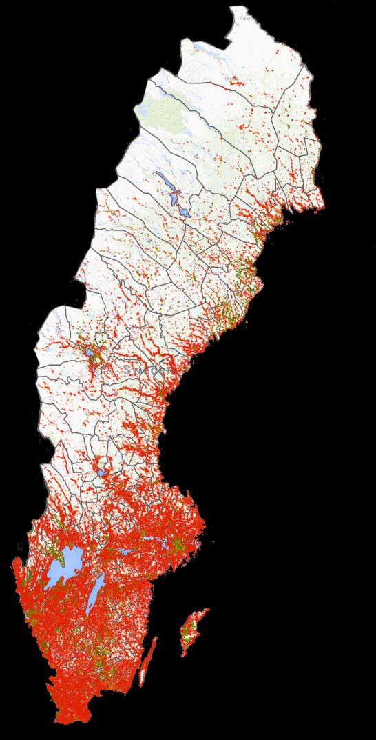 Sverige 2013 Källa: PTS, 2015.