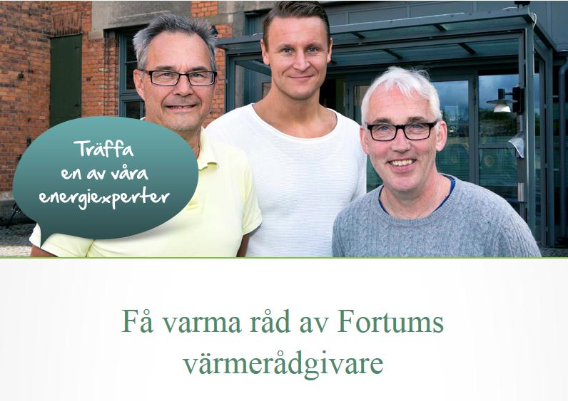 Värmerådgivning Anmälan via Energikonto fortum.