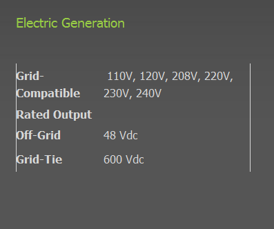 Figur 35: Info om generator 8.1.5 Total längd Total längd av miniverket är 20m meter vilket uppfyller kravet av att kund inte behöver söka bygglov. 48 http://www.urbangreenenergy.